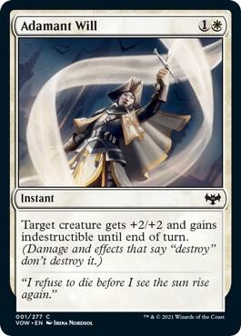 Adamant Will 1 card from Innistrad: Crimson Vow