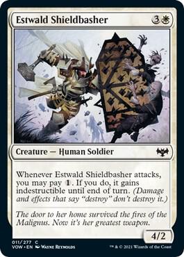 Estwald Shieldbasher 11 card from Innistrad: Crimson Vow