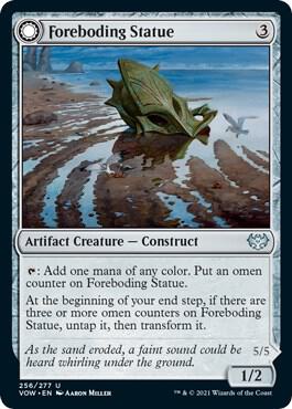 Foreboding Statue 256 card from Innistrad: Crimson Vow