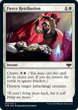 Fierce Retribution 13 card from Innistrad: Crimson Vow