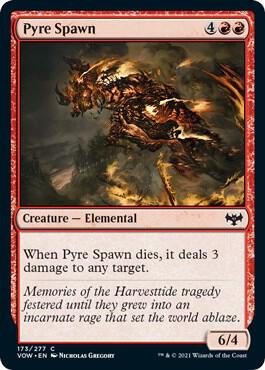 Pyre Spawn 173 card from Innistrad: Crimson Vow