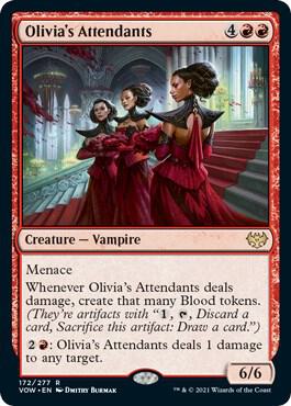 Olivia's Attendants 172 card from Innistrad: Crimson Vow