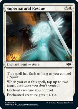 Supernatural Rescue 37 card from Innistrad: Crimson Vow