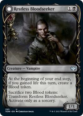 Restless Bloodseeker (Showcase) 295 card from Innistrad: Crimson Vow