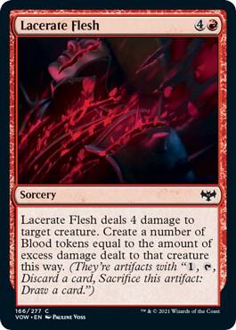 Lacerate Flesh 166 card from Innistrad: Crimson Vow