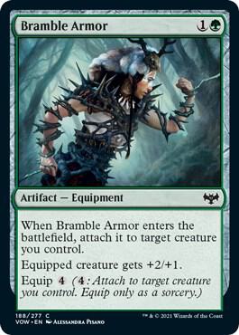 Bramble Armor 188 card from Innistrad: Crimson Vow