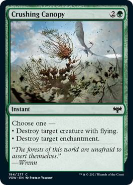 Crushing Canopy 194 card from Innistrad: Crimson Vow