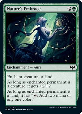 Nature's Embrace 211 card from Innistrad: Crimson Vow