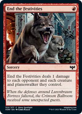 End the Festivities 155 card from Innistrad: Crimson Vow