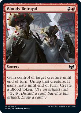 Bloody Betrayal 147 card from Innistrad: Crimson Vow