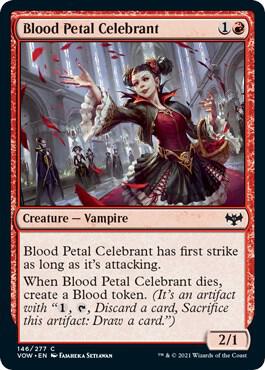 Blood Petal Celebrant 146 card from Innistrad: Crimson Vow