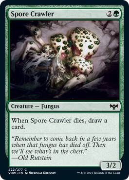 Spore Crawler 222 card from Innistrad: Crimson Vow