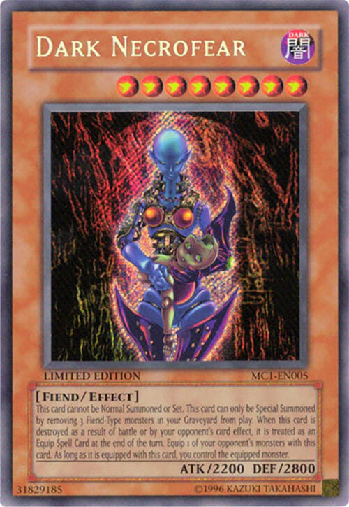 Dark Necrofear MC1-EN005 card from Master Collection Volume 1