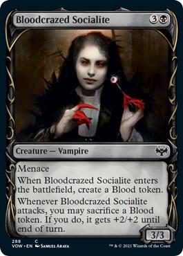 Bloodcrazed Socialite (Showcase) 288 card from Innistrad: Crimson Vow
