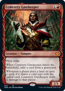 Cemetery Gatekeeper (Showcase) 304 card from Innistrad: Crimson Vow