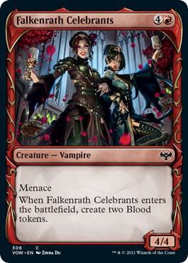Falkenrath Celebrants (Showcase) 306 card from Innistrad: Crimson Vow