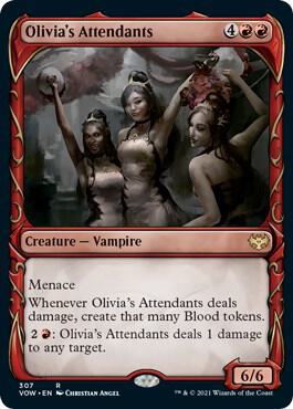 Olivia's Attendants (Showcase) 307 card from Innistrad: Crimson Vow
