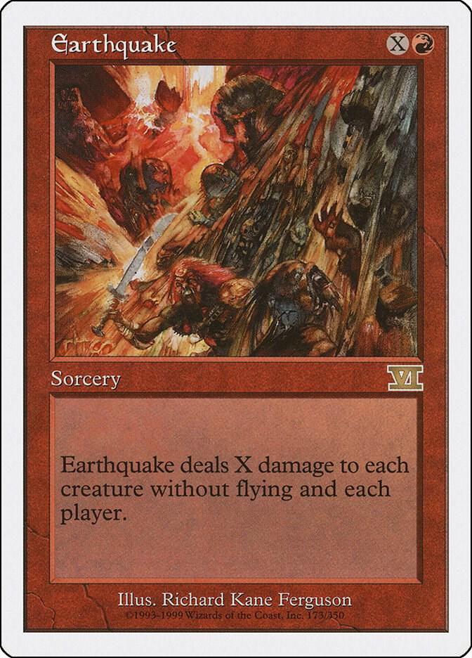 Earthquake 173 card from Classic Sixth Edition