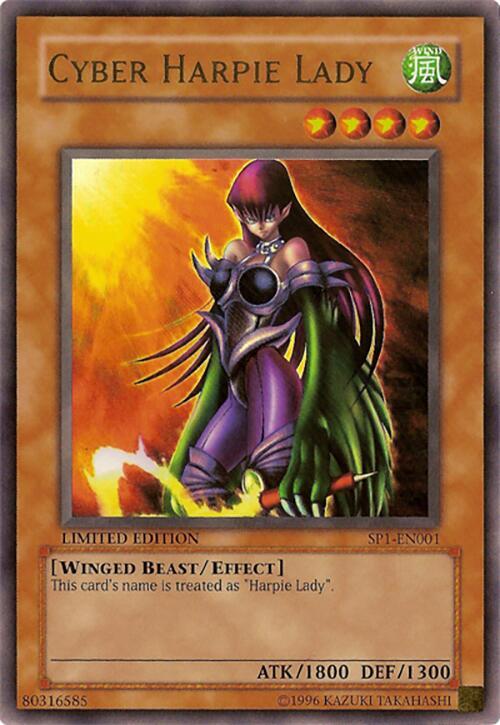Cyber Harpie Lady SP1-EN001 card from Sneak Preview Series 1