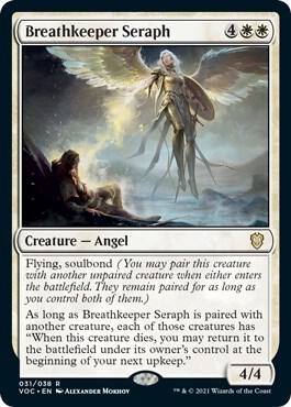 Breathkeeper Seraph 31 card from Commander: Innistrad: Crimson Vow