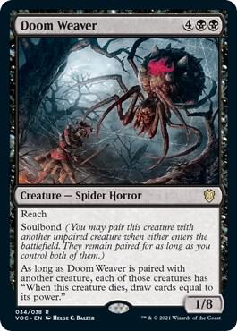 Doom Weaver 34 card from Commander: Innistrad: Crimson Vow