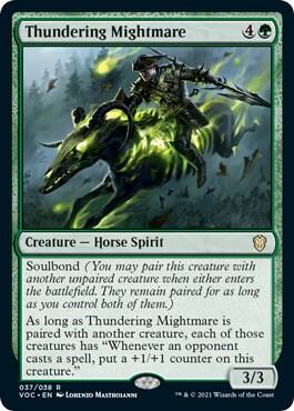 Thundering Mightmare 37 card from Commander: Innistrad: Crimson Vow
