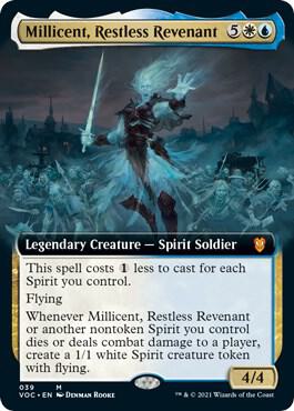 Millicent, Restless Revenant (Extended Art) 39 card from Commander: Innistrad: Crimson Vow