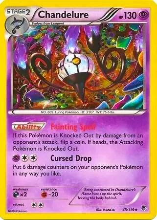 Chandelure - 43/119 (Cosmos Holo) 043/119 card from Blister Exclusives