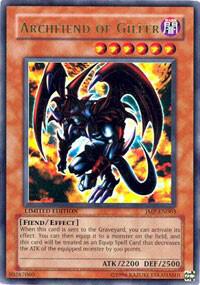 Archfiend of Gilfer JMP-EN003 card from Shonen Jump Magazine Promos
