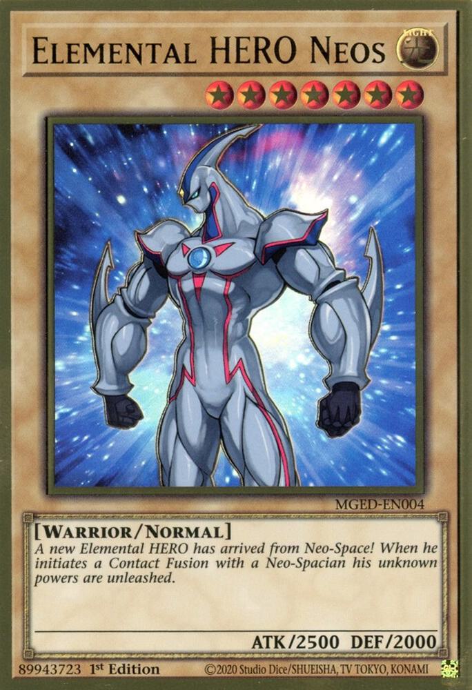 Elemental HERO Neos MGED-EN004 card from Maximum Gold: El Dorado