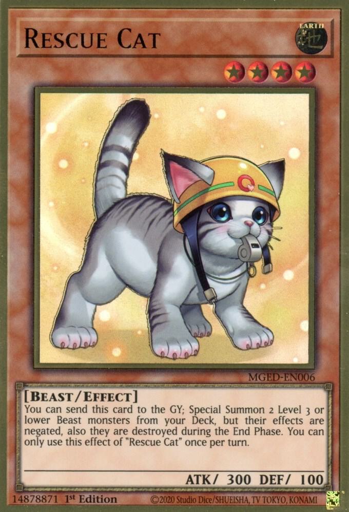 Rescue Cat (Alternate Art) MGED-EN006 card from Maximum Gold: El Dorado