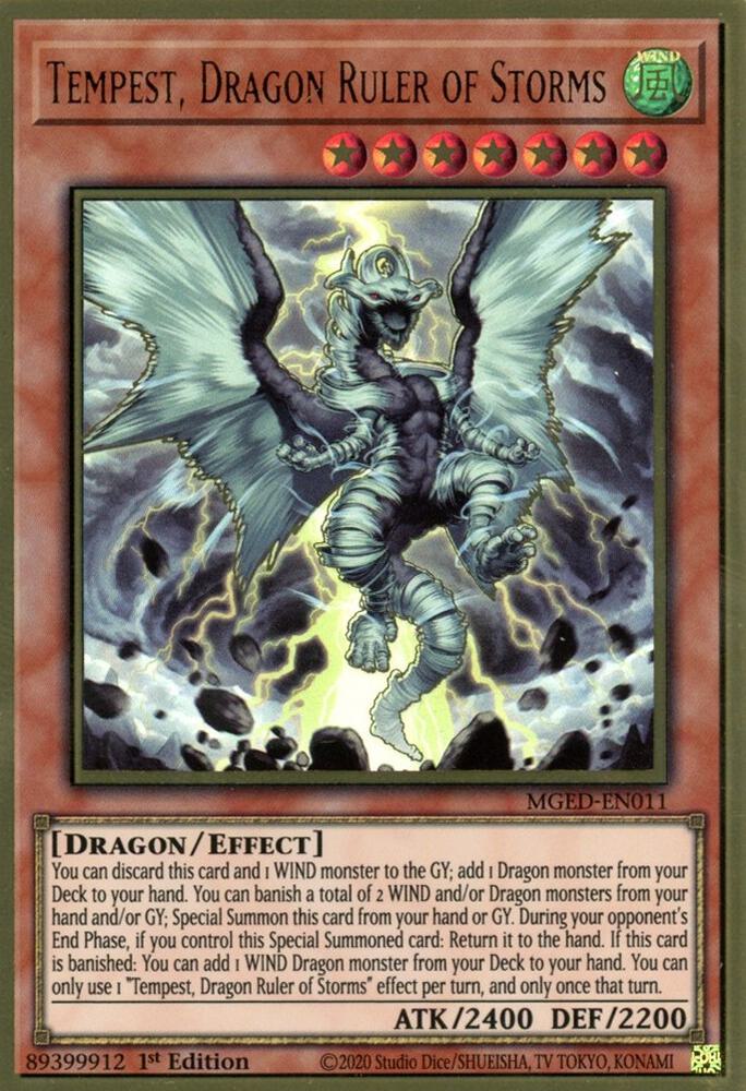 Tempest, Dragon Ruler of Storms MGED-EN011 card from Maximum Gold: El Dorado