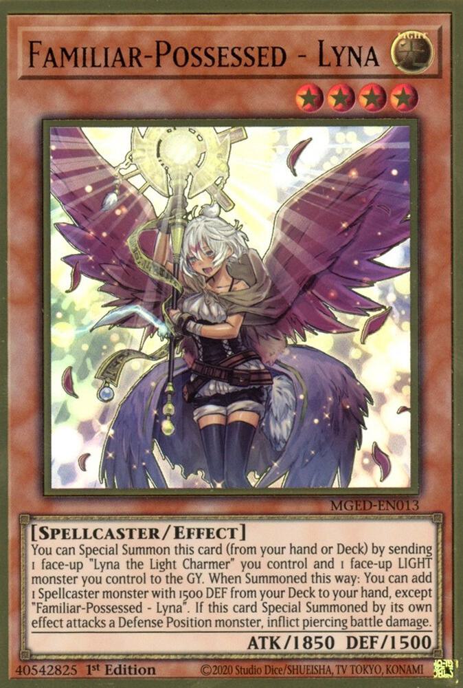 Familiar-Possessed - Lyna MGED-EN013 card from Maximum Gold: El Dorado