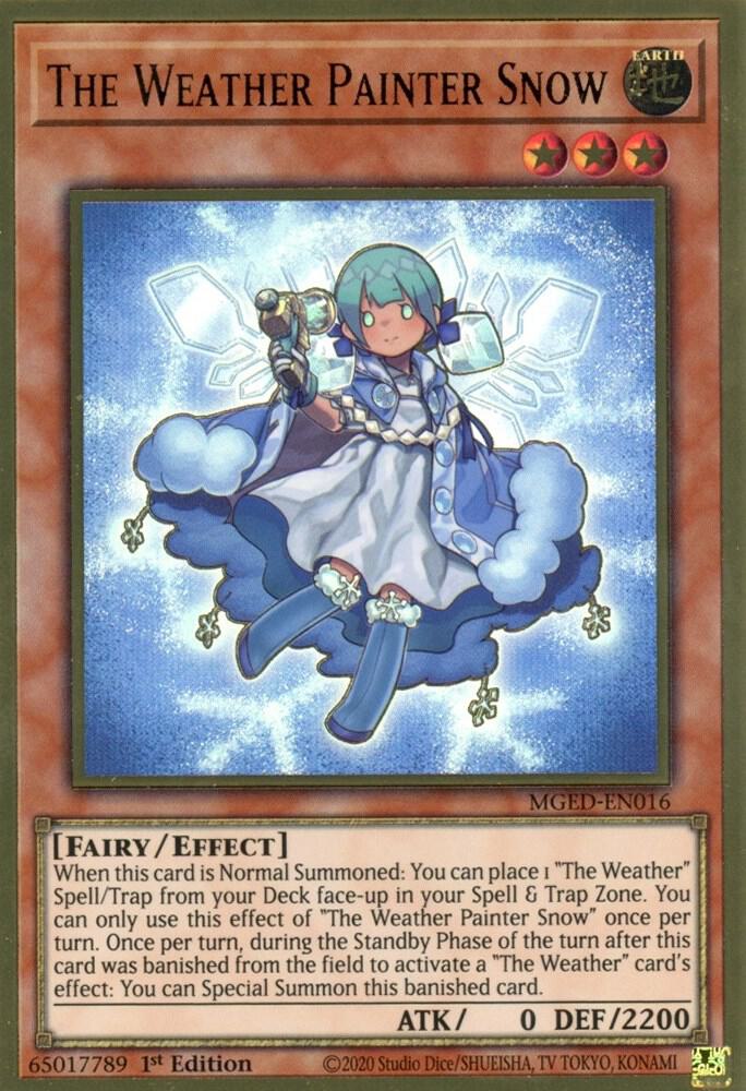The Weather Painter Snow MGED-EN016 card from Maximum Gold: El Dorado