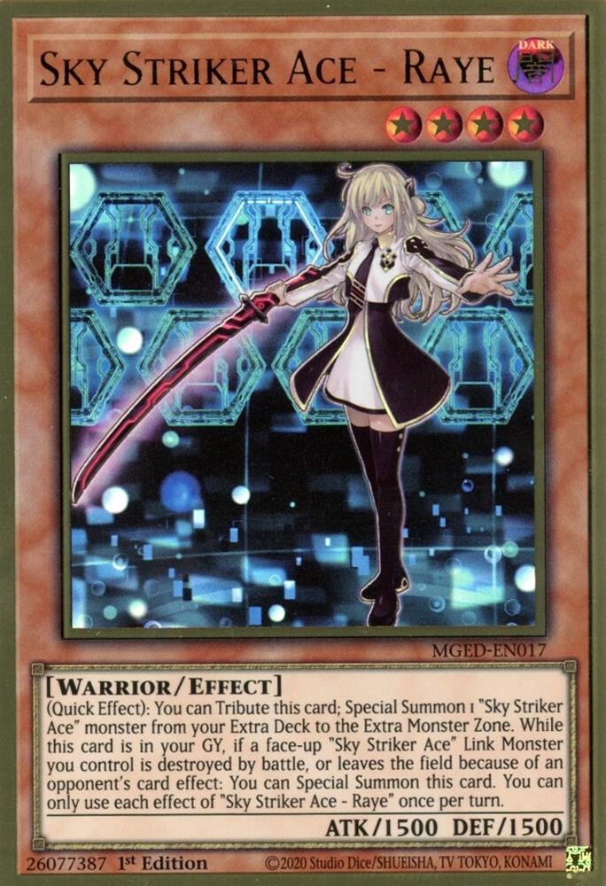 Sky Striker Ace - Raye MGED-EN017 card from Maximum Gold: El Dorado