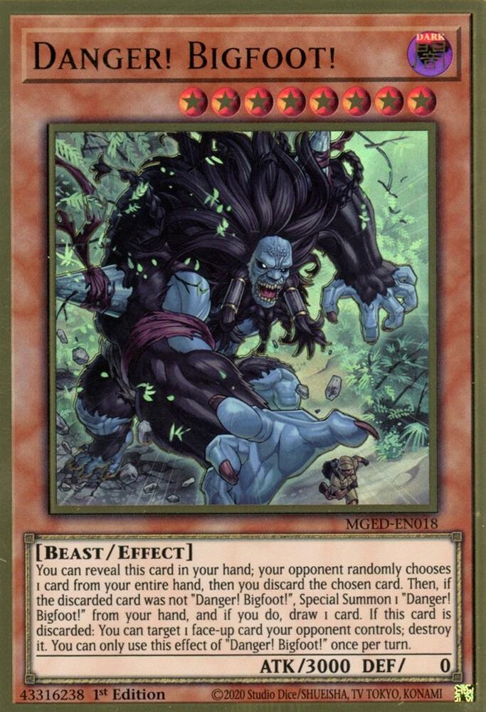 Danger! Bigfoot! MGED-EN018 card from Maximum Gold: El Dorado