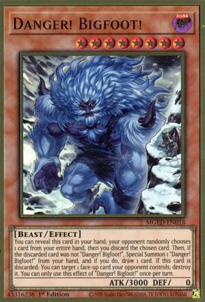 Danger! Bigfoot! (Alternate Art) MGED-EN018 card from Maximum Gold: El Dorado