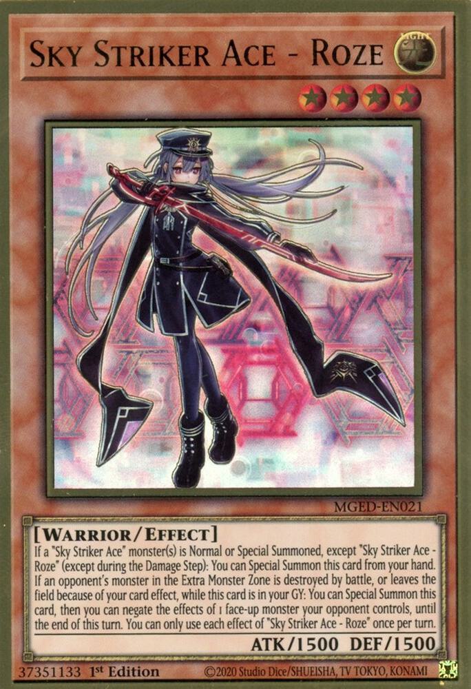 Sky Striker Ace - Roze MGED-EN021 card from Maximum Gold: El Dorado