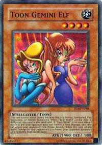 Toon Gemini Elf DL6-EN001 card from Duelist League Promo