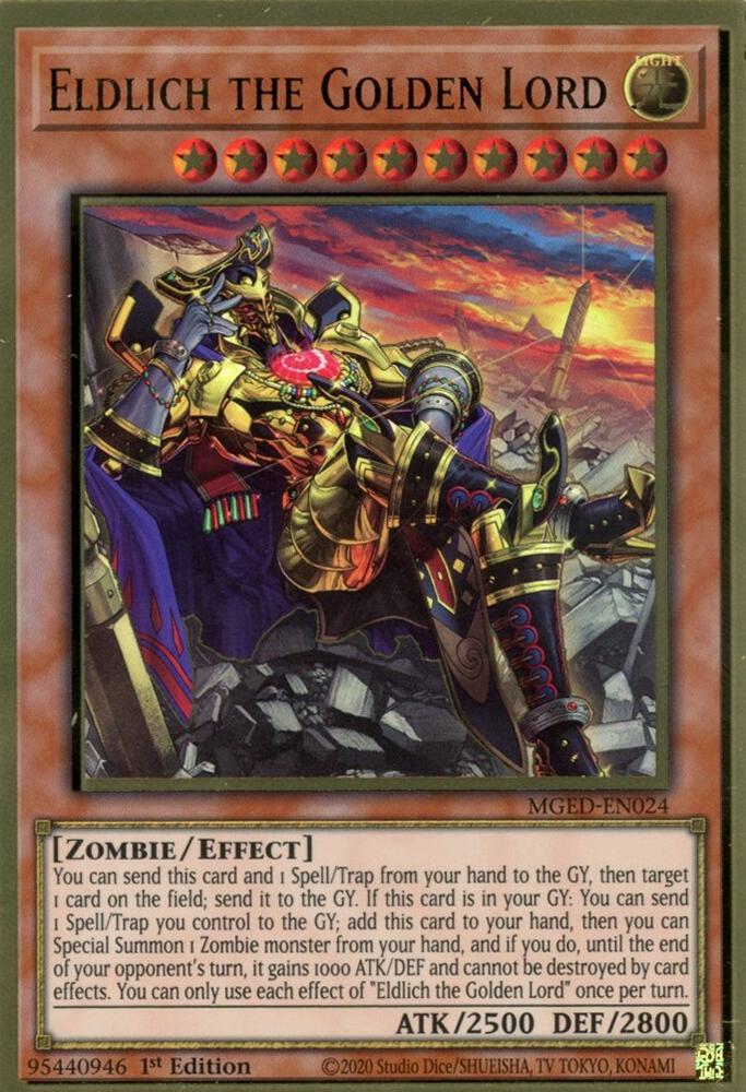 Eldlich the Golden Lord MGED-EN024 card from Maximum Gold: El Dorado