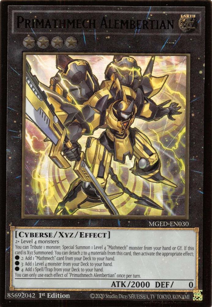 Primathmech Alembertian MGED-EN030 card from Maximum Gold: El Dorado