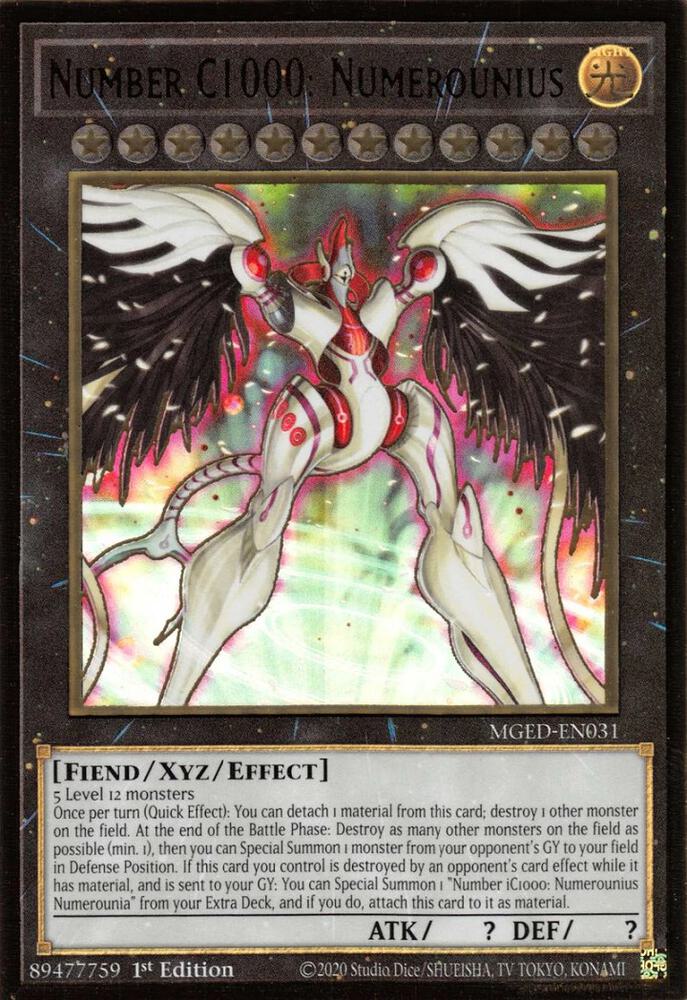 Number C1000: Numerounius MGED-EN031 card from Maximum Gold: El Dorado