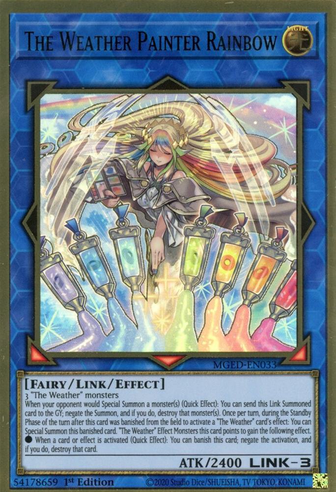 The Weather Painter Rainbow MGED-EN033 card from Maximum Gold: El Dorado