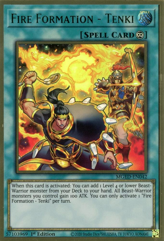 Fire Formation - Tenki MGED-EN042 card from Maximum Gold: El Dorado