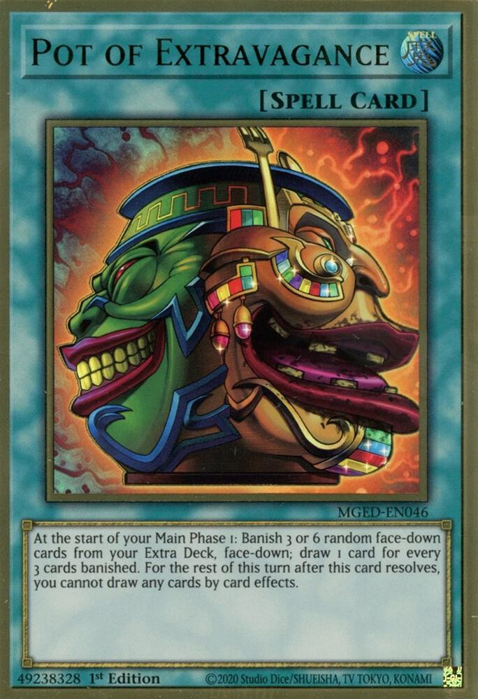 Pot of Extravagance MGED-EN046 card from Maximum Gold: El Dorado