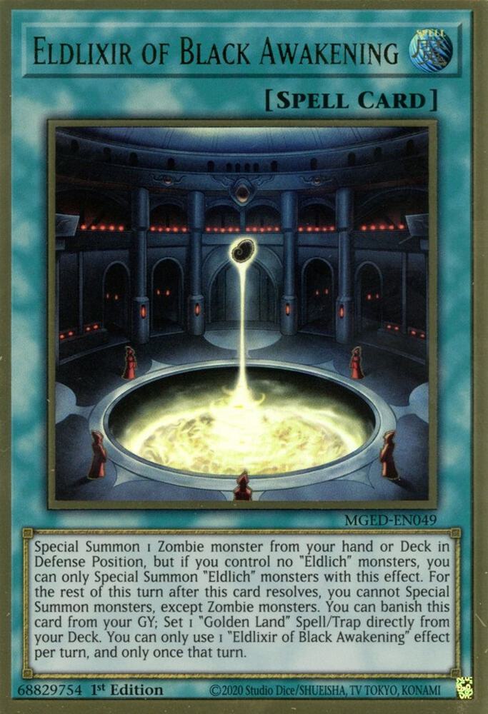 Eldlixir of Black Awakening MGED-EN049 card from Maximum Gold: El Dorado