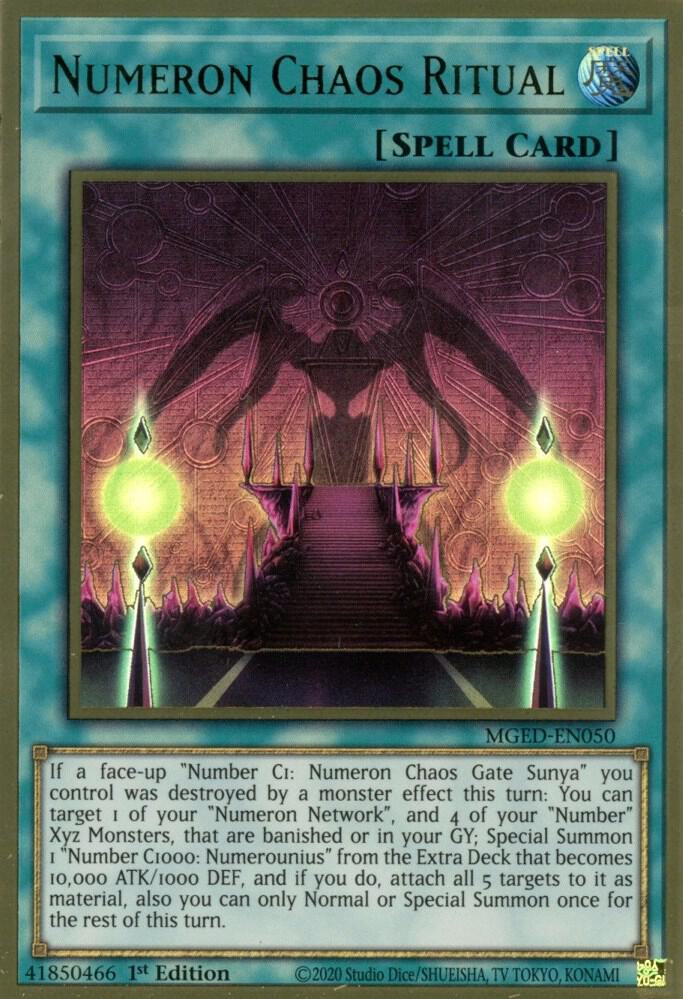 Numeron Chaos Ritual MGED-EN050 card from Maximum Gold: El Dorado