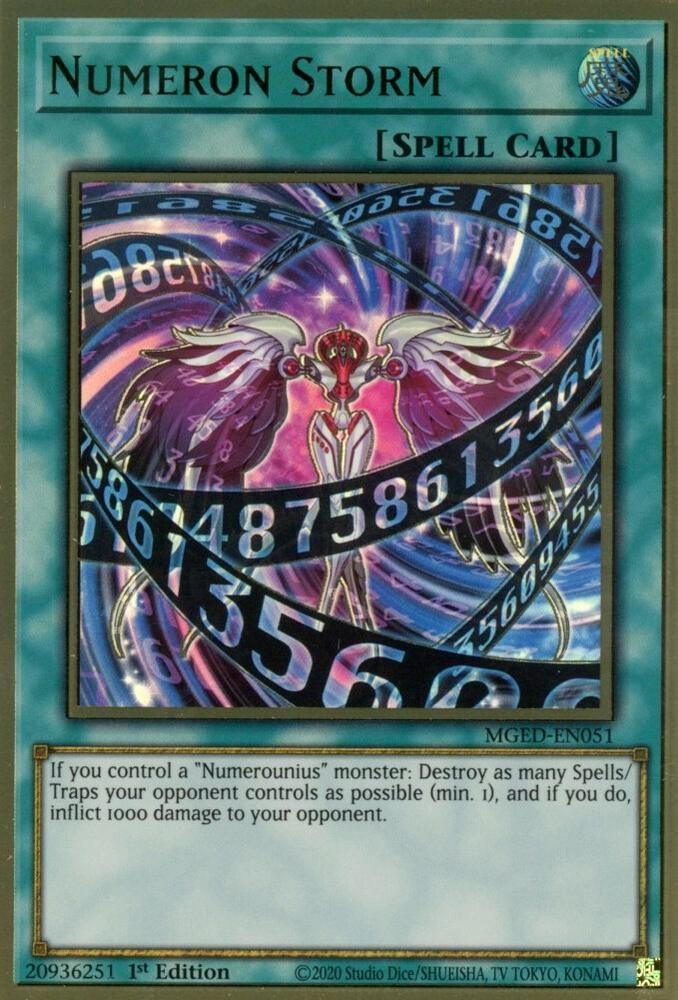 Numeron Storm MGED-EN051 card from Maximum Gold: El Dorado