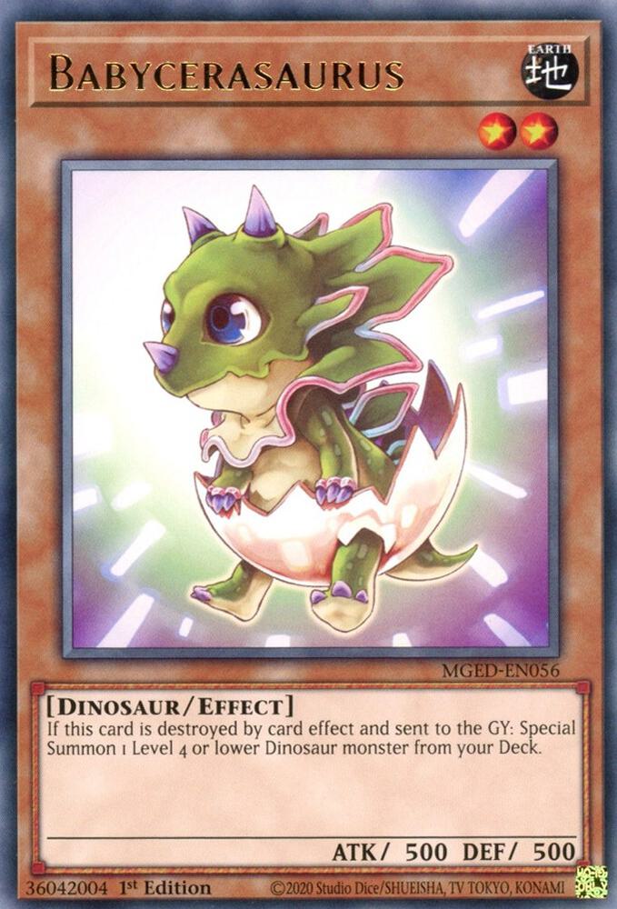 Babycerasaurus MGED-EN056 card from Maximum Gold: El Dorado