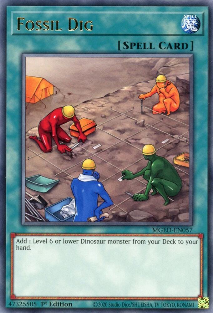 Fossil Dig MGED-EN057 card from Maximum Gold: El Dorado